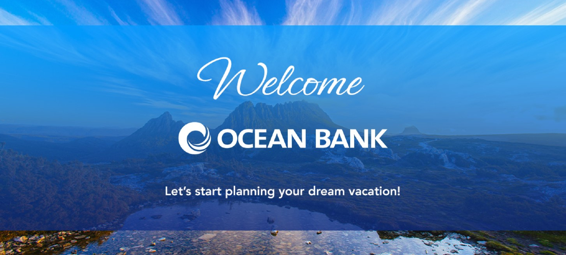 Ocean Bank Welcome Banner